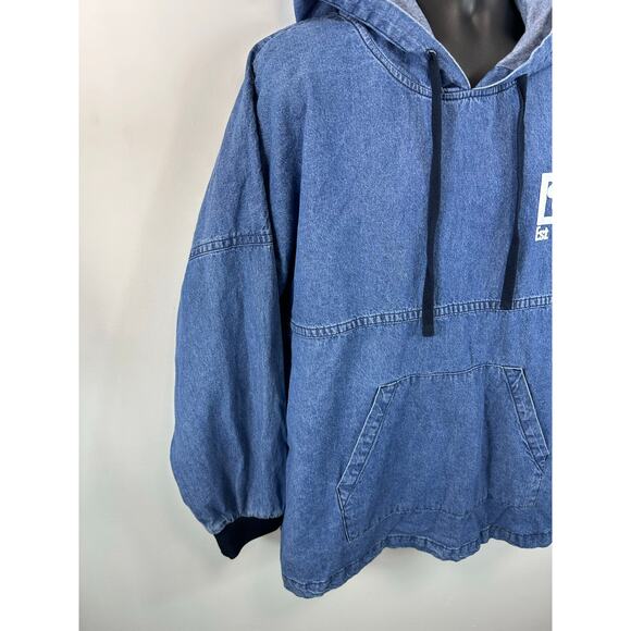 Disney World Spirit Jersey Hooded Denim Pullover Size Large Unisex - Picture 9 of 10